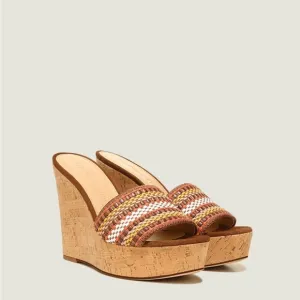 Veronica Beard Dali Woven Wedge Sandals