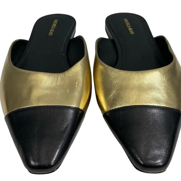 VERONICA BEARD NWOT $350 Carlotta Flats Slides Leather Mules 10 M
