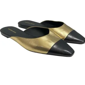 VERONICA BEARD NWOT $350 Carlotta Flats Slides Leather Mules 10 M