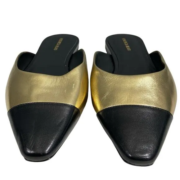 VERONICA BEARD NWOT $350 Carlotta Flats Slides Leather Mules 10 M