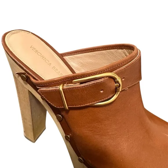 Veronica Beard Women's Alek Slip On Studded High Heel Clogs 9