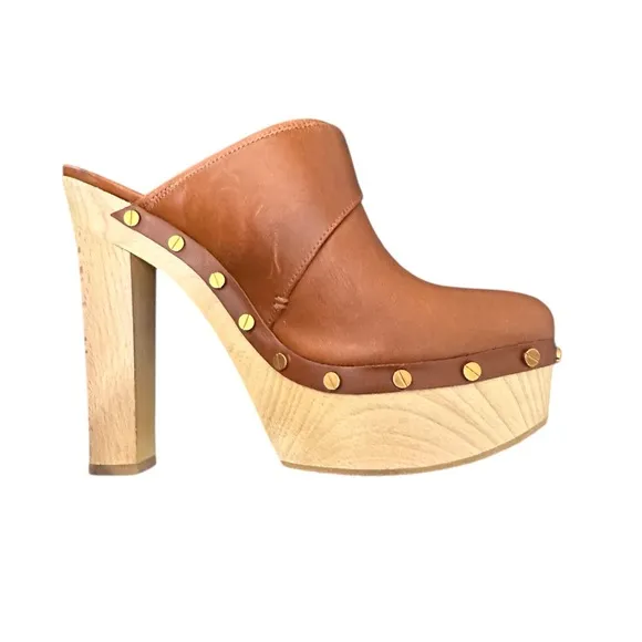 Veronica Beard Women's Alek Slip On Studded High Heel Clogs 9