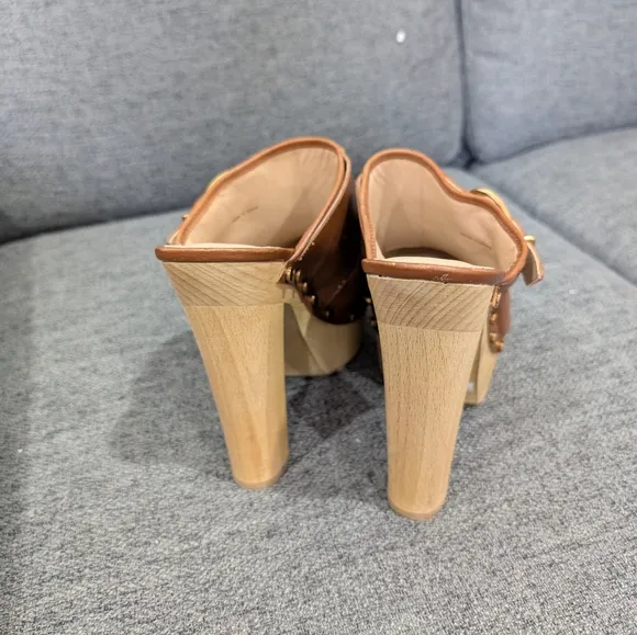 Veronica Beard Women's Alek Slip On Studded High Heel Clogs