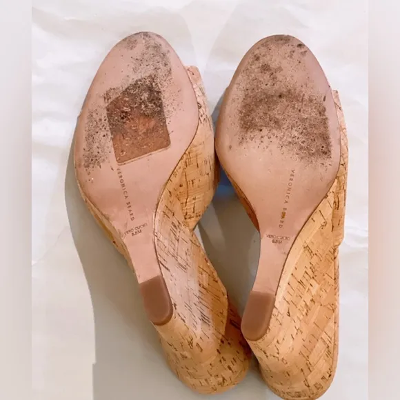 Veronica Beard Women's Dali Wedge Slide Cork Sandals size 8.5