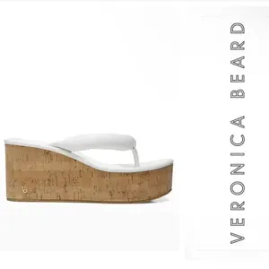 Veronica BeardGeno Cork Wedge Sandals white size 9.5 M
