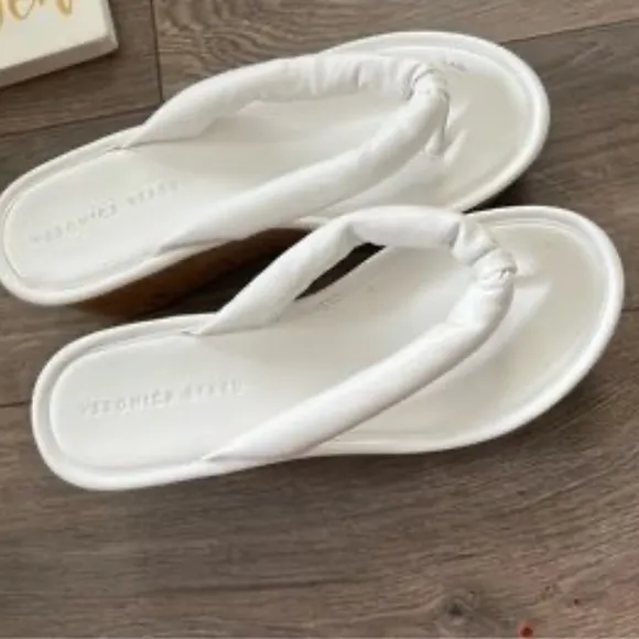 Veronica BeardGeno Cork Wedge Sandals white size 9.5 M