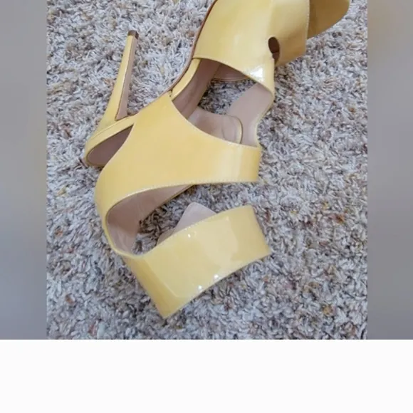 Versace Yellow Women's High Heel Sandals