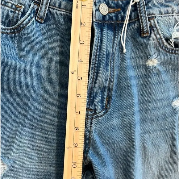 Vervet Summer Dance Paint Splattered Boyfriend Jeans, size 28