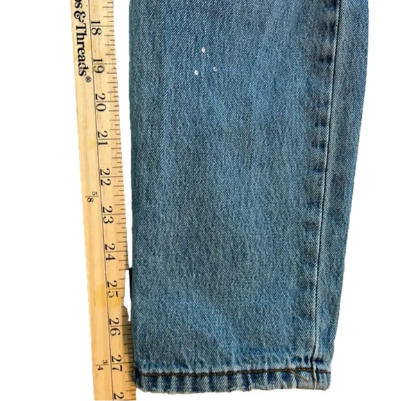 Vervet Summer Dance Paint Splattered Boyfriend Jeans, size 28