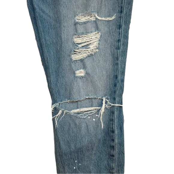 Vervet Summer Dance Paint Splattered Boyfriend Jeans, size 28