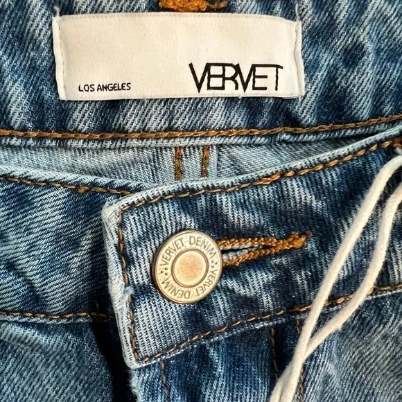Vervet Summer Dance Paint Splattered Boyfriend Jeans, size 28
