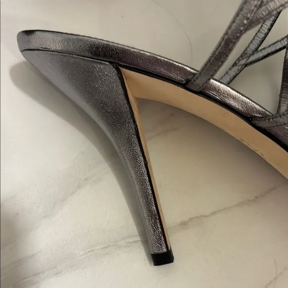 Via Spiga Women's Steel metal Strappy Heels