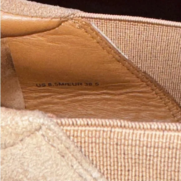 Vince Brown Winford Platform Espadrille Suede Size 8.5 EU 38.5 Pre Loved
