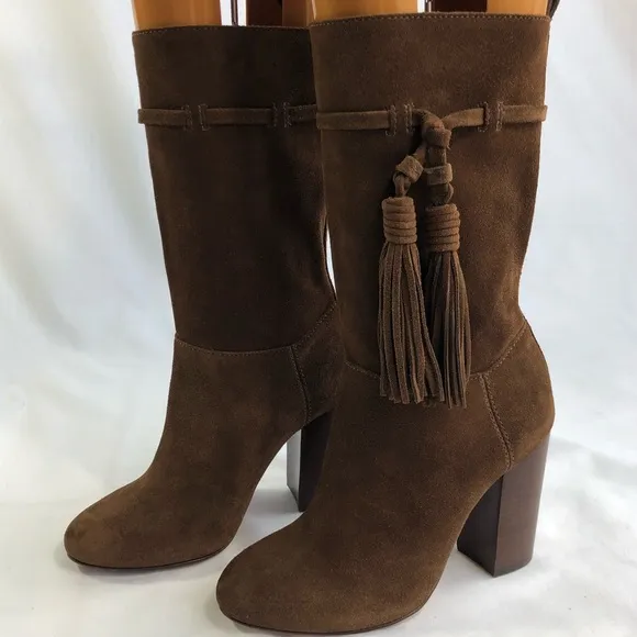 Vince Camuto Fernel Slouch Tassel Boots Bootie 5.5