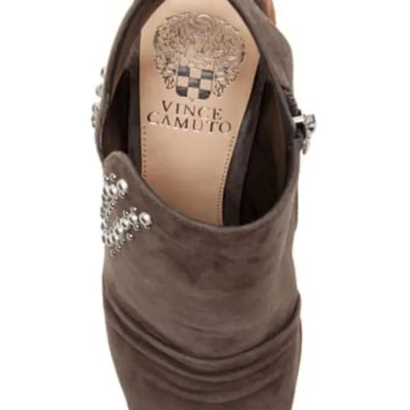 Vince Camuto Machine Grey Suede Peep toe sandals