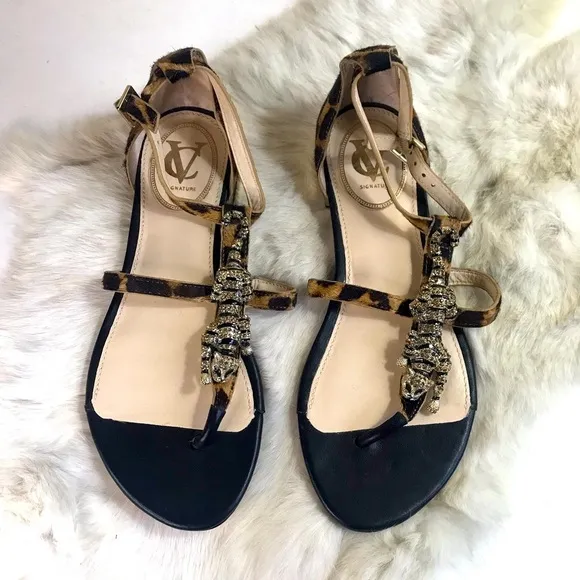 Vince Camuto New Leopard Print Sandals 6 M