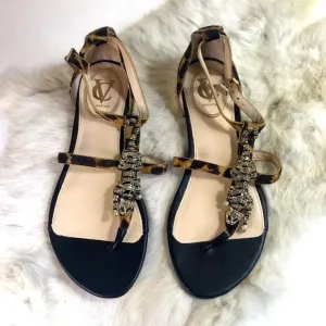 Vince Camuto New Leopard Print Sandals 6 M