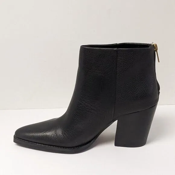 Vince Camuto Polleah Ankle Boots, Black Leather, Women's 10