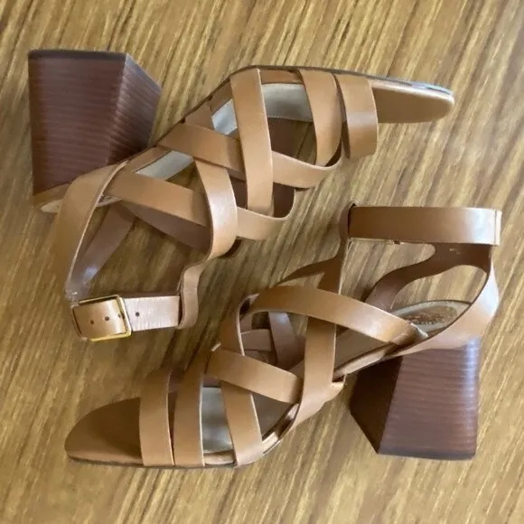 Vince Camuto - Sutellie Block Heel Leather Sandals - size 11M  MSRP: $139.00