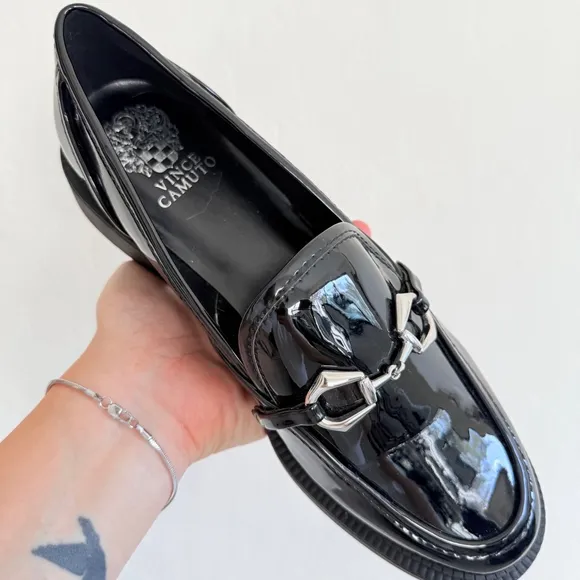 Vince Camuto Women's Black Elpia Loafers Size 10 NWOT