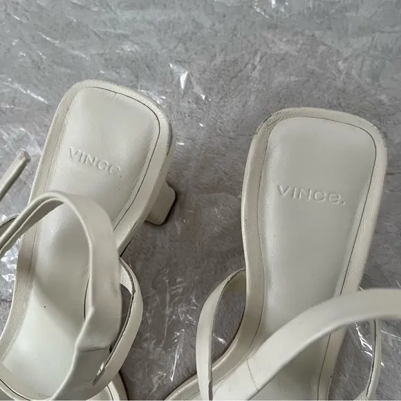 Vince Luella Leather Heel Sandals