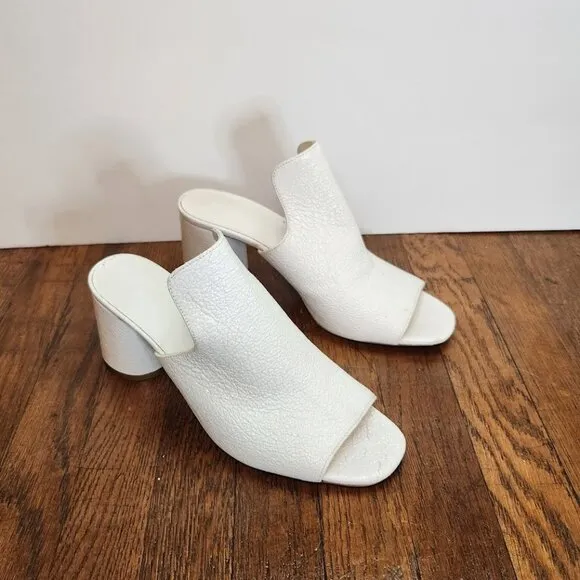 VINCE Tanay Crinkle Patent Leather Slide Sandals