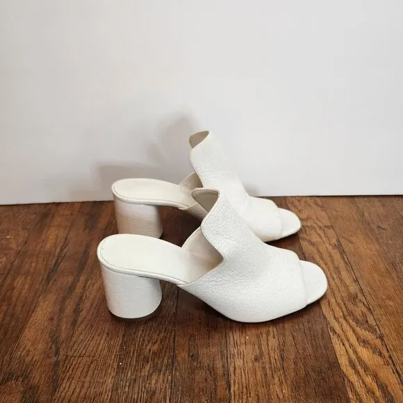 VINCE Tanay Crinkle Patent Leather Slide Sandals
