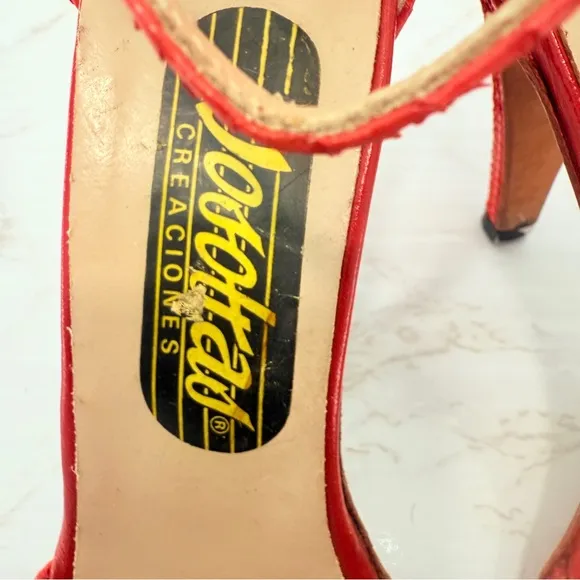 VINTAGE 70s Vosotras snake skin SHOES