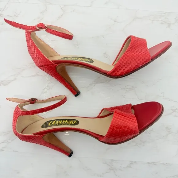 VINTAGE 70s Vosotras snake skin SHOES