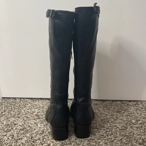 Vintage 80’s Francesco Da Firenze Handmade Italy Women's Black Tall Boots 39 8.5