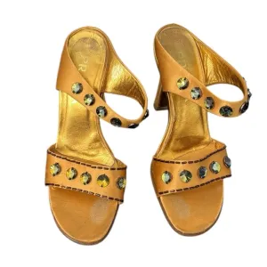 VINTAGE AUTHENTIC PRADA Women's High Heel Sandals Sz 37