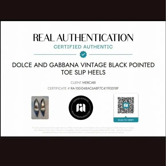 Vintage Dolce &amp; Gabbana Black Pointed Toe Slip Heels