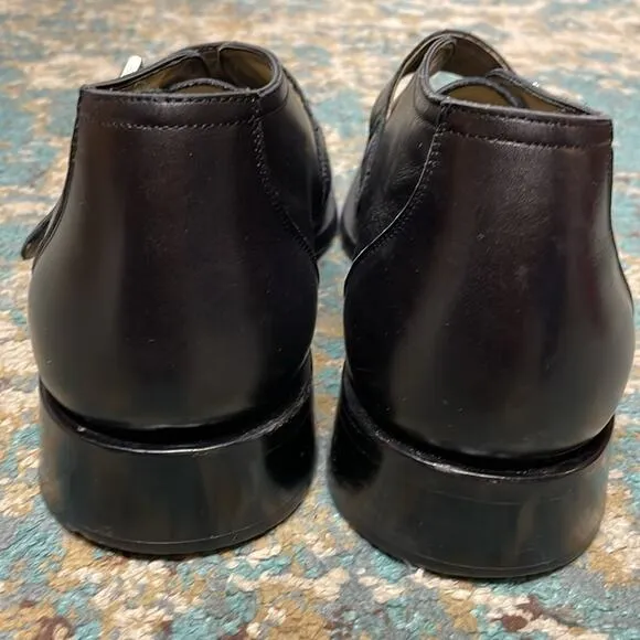 Vintage Goldwin Maraolo Monk Strap Leather Chukka Boots Black Size 8 Men's