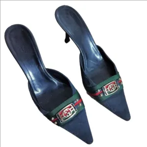 Vintage Gucci Black Heels  - Great Condition - Size 9B - Pair #2