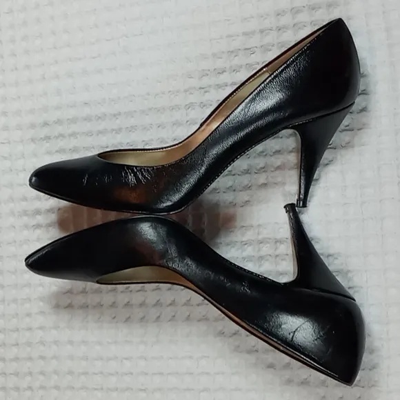 Vintage Sergio Zelcer Black Women's Pump Spanish Leather Collection Size 9N