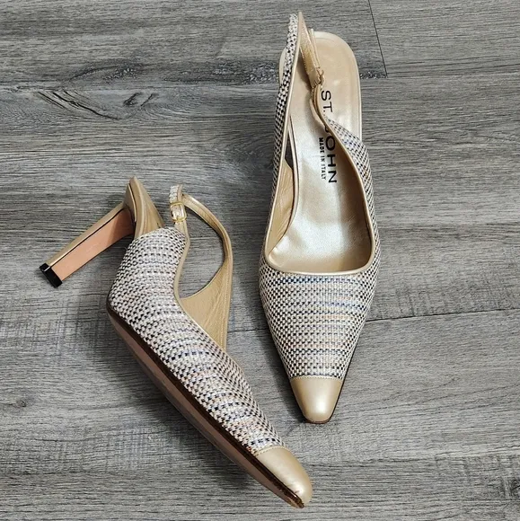 Vintage ST.John Pointy Toe High Heel Sandals
