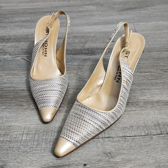 Vintage ST.John Pointy Toe High Heel Sandals