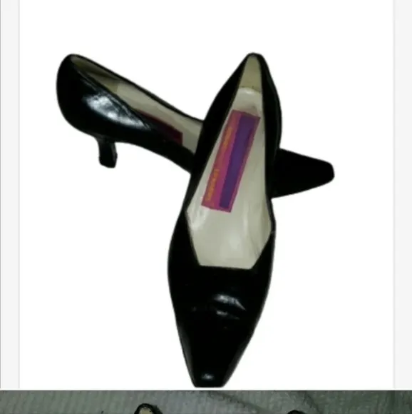 Vintage Susan Bennis Edward's Black‎ pumps 10