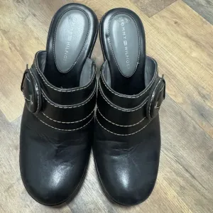 Vintage Tommy Hilfiger Block Heel ClogComfort Shoes Size 8