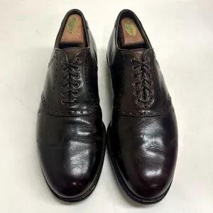 VTG RARE 1970s FootJoy Men's Saddle Oxford Golf Shoes Spikes Brown Calf 56150 11