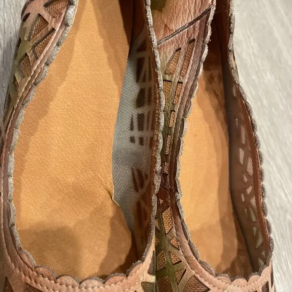 VTG Womens Leather Shoes 8.5 Goblincore Fairy Pumps Artsy Boho Hippie