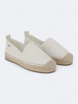 Women's Brand Logo Engraved Shoes,White