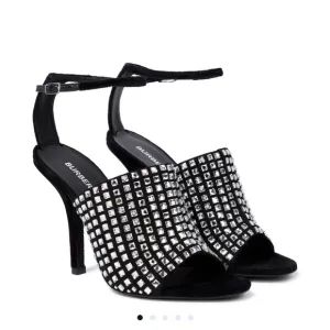 WOMEN'S BURBERRY IVY CRYSTAL VELVET PUMP HEEL BLACK IN SIZE 9.5 US/39.5EU $1,650