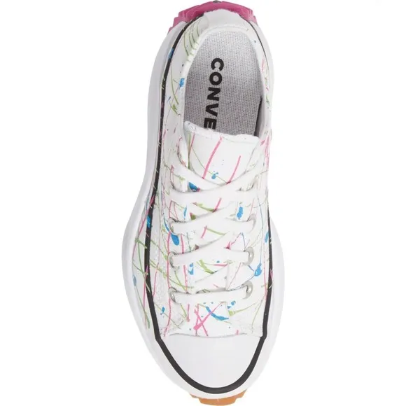 WOMEN'S Converse Run Star Hike Low Splatter Paint - White US5/EU35