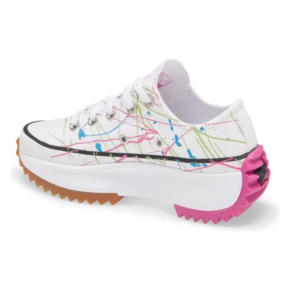 WOMEN'S Converse Run Star Hike Low Splatter Paint - White US5/EU35