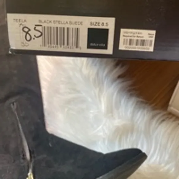 Women's Dolce Vita Black Suede Over The Knee Boots Size 8.5