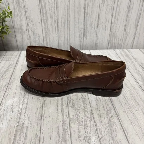 Womens Size 7.5 Madewell The NYE Penny Loafer Brown