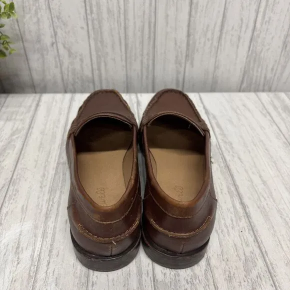 Womens Size 7.5 Madewell The NYE Penny Loafer Brown