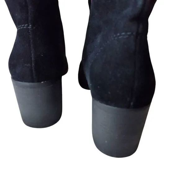 Womens Splendid Cassidy Faux Fur Lace-Up Block Heel Boots 7.5