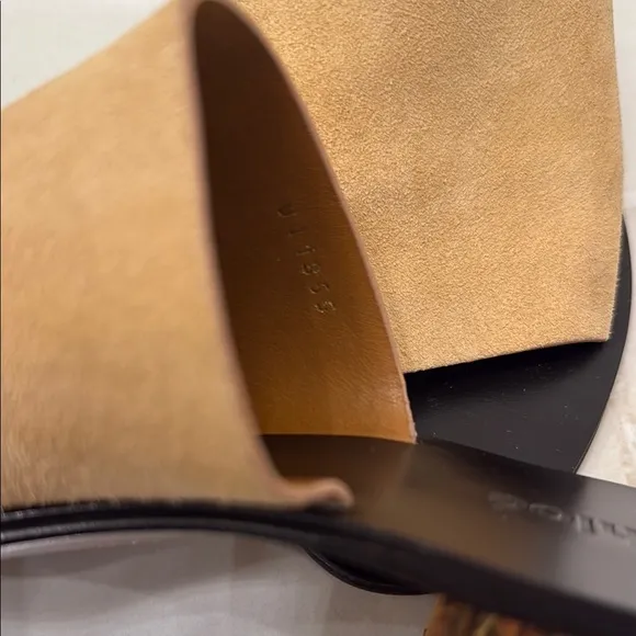 Women's Tan Slide Sandals